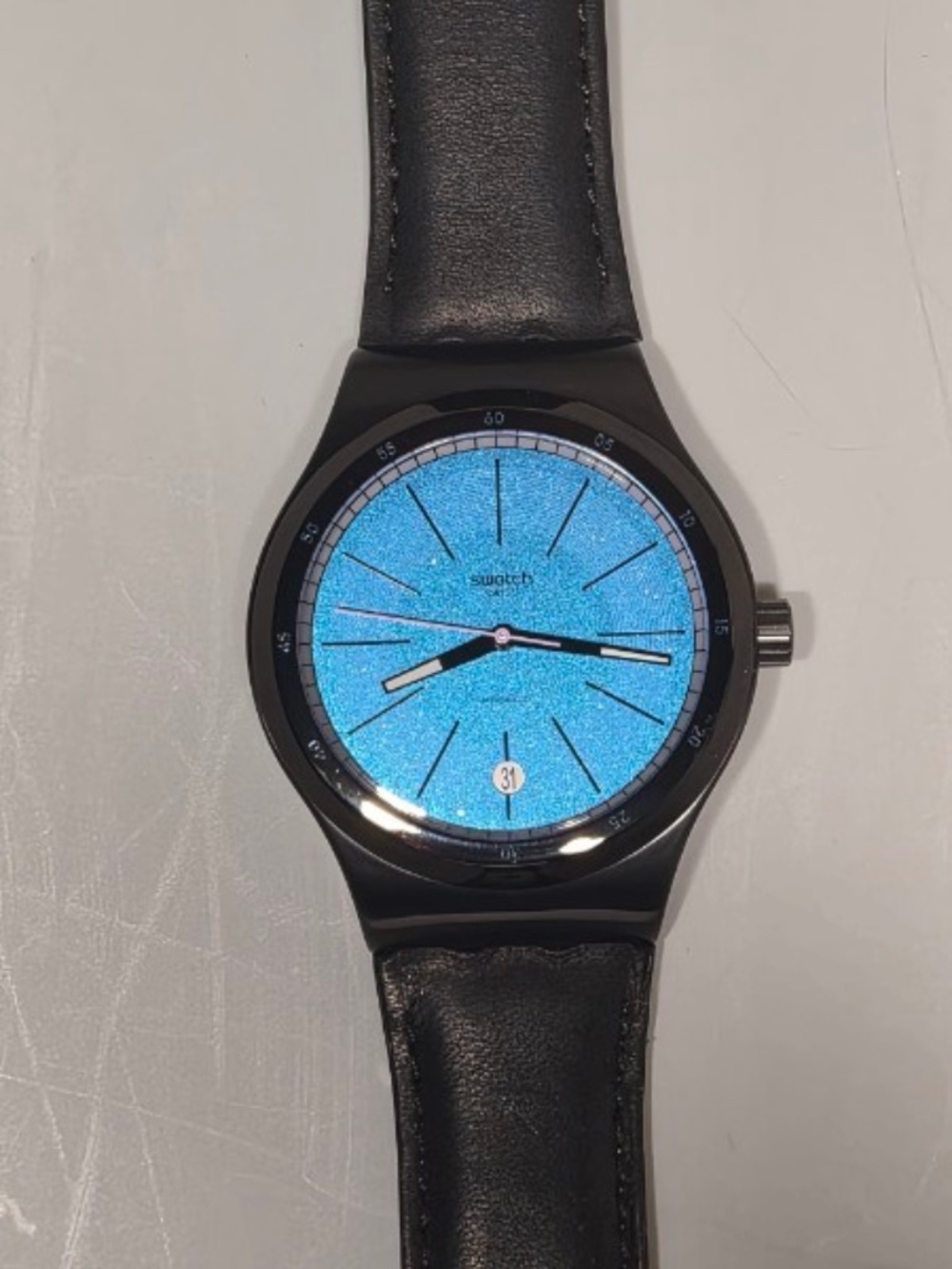 Swatch Blackcloak Mechanism SISTEM51 Automatic Watch (YIB408)